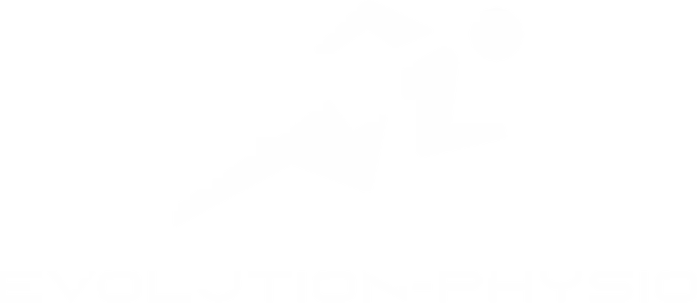 evolution-physio logo white