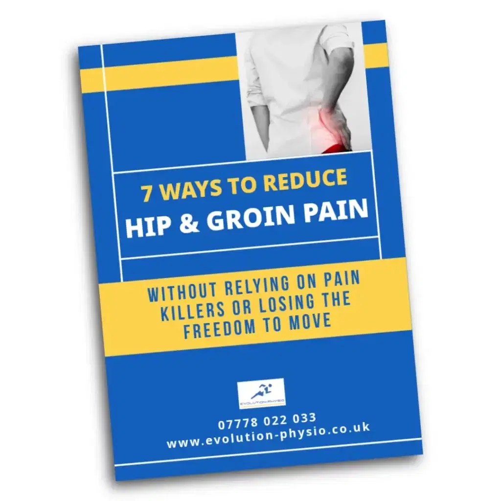 Hip and groin pain guide cover