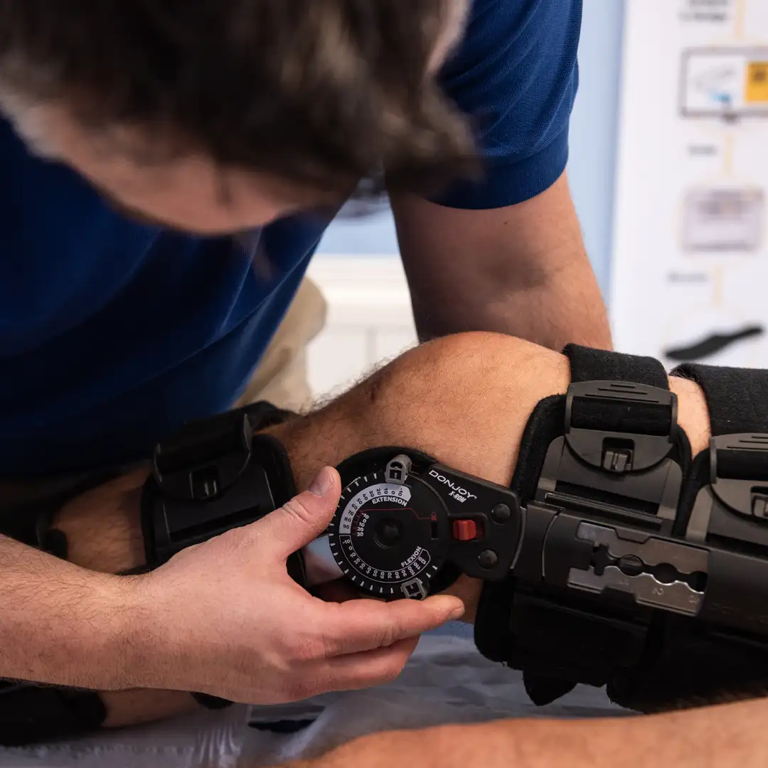 Pete treating sports injuries