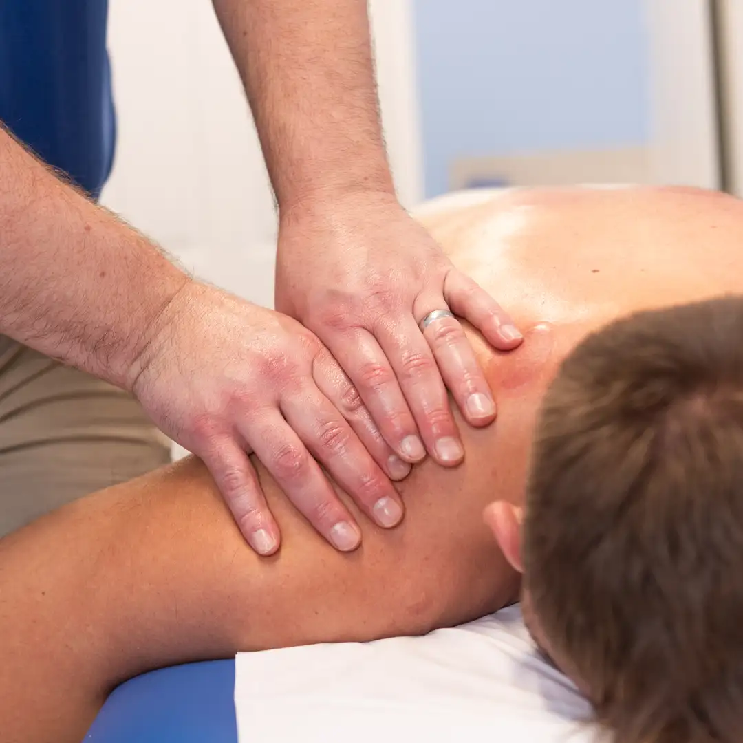 Pete treating shoulder pain